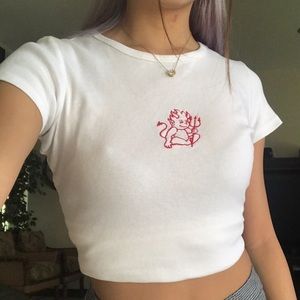 Super cute brandy devil baby tee